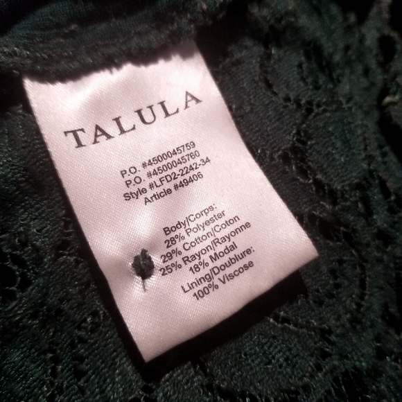 Aritzia Forest Green Lace Tank - Picture 4 of 4